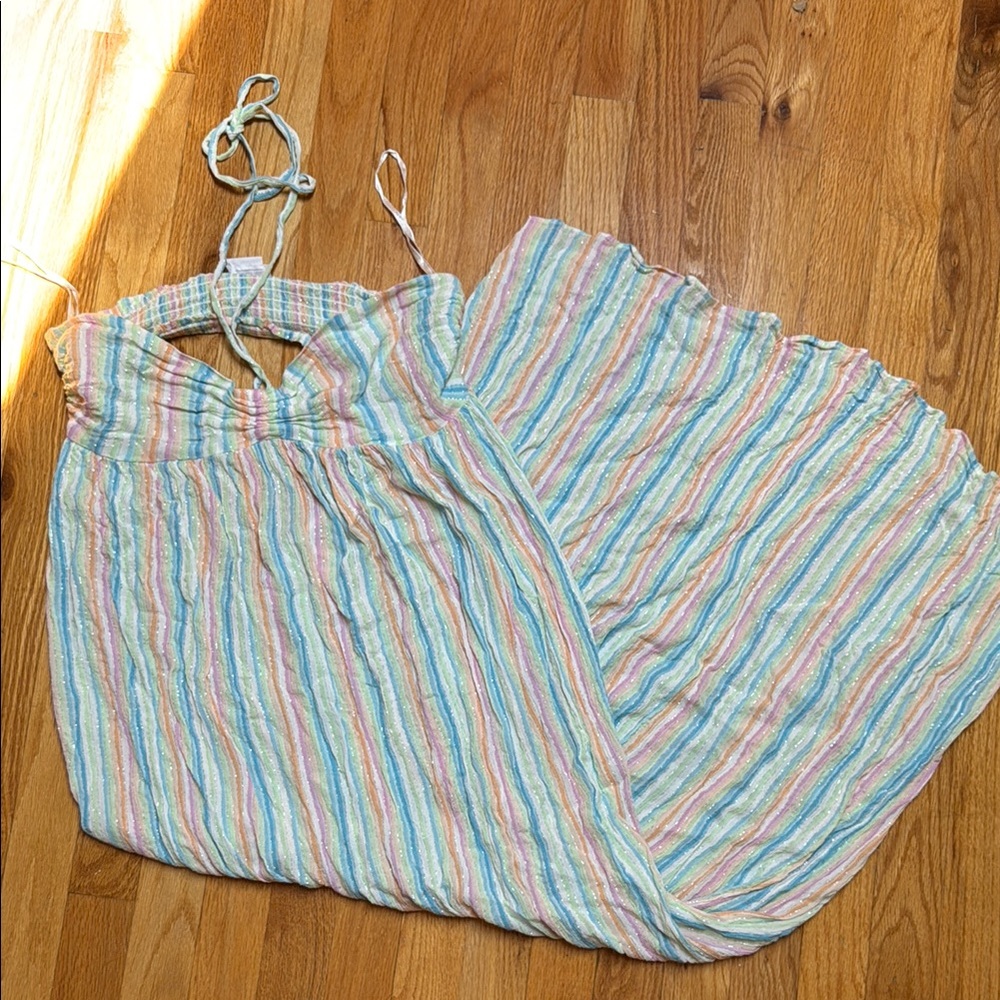 LOVERS + FRIENDS• rainbow striped maxi dress - Picture 4 of 8